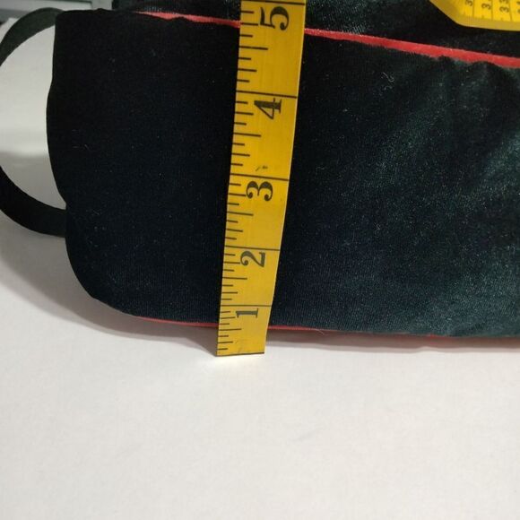 Cheer Rebel Revolution Shoe Bag BAG ONLY Black and Red Velour Mesh Zip Closure - Picture 9 of 9